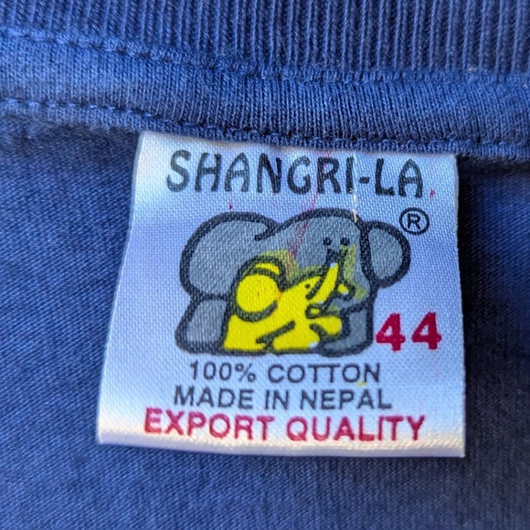 Himalayan Rescue Association Nepal Short Sleeve T-Shirt Size Medium Blue Red - Picture 3 of 5